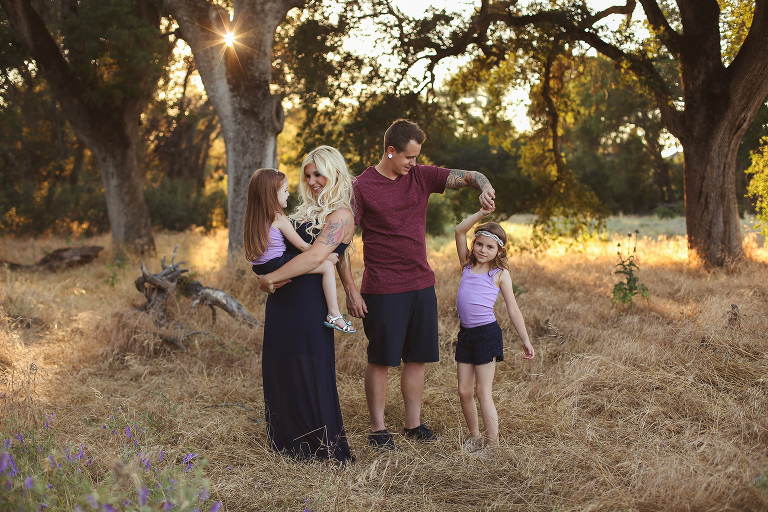 sunset family picture roseville, ca